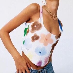 With Jean Cindy Corset-Viola Tricolour Size L